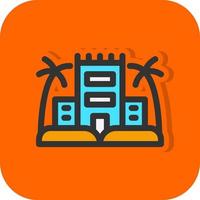 Desert Palace Vector Icon Design