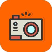 Compact Camera Vector Icon Design