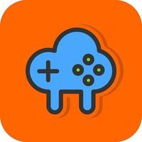 Cloud Game Vector Icon Design