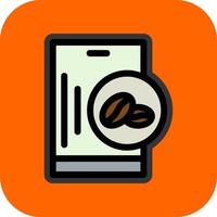 Coffee Mobile Vector Icon Design