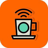 Cafe Wifi Vector Icon Design