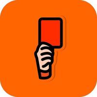 Red Card Vector Icon Design