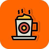 diseño de icono de vector de capuchino