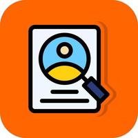 Research Process Vector Icon Design