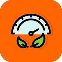 Eco Gauge Vector Icon Design