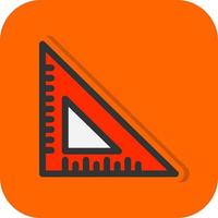 diseño de icono de vector de regla triangular