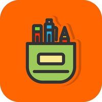 Pencil Case Vector Icon Design