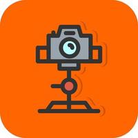 Tripod Camera Vector Icon Design