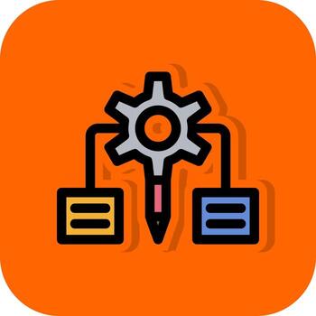 diseño de icono de vector de algoritmo de diseño