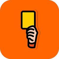 Yellow Card Vector Icon Design