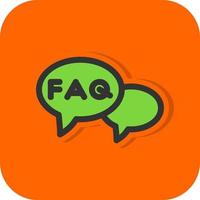 FAQ Vector Icon Design