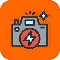 Flash Camera Vector Icon Design