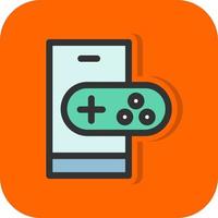 Mobile Gaming Vector Icon Design