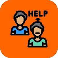 Ask For Help Vector Icon Design