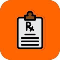 Prescription Vector Icon Design