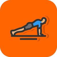 Push Ups Vector Icon Design