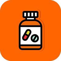 Tablets Bottle Vector Icon Design
