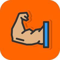 Arm Muscle Vector Icon Design