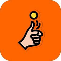 Coin Toss Vector Icon Design