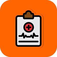 Medical Report Vector Icon Design