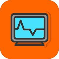 Heart Monitoring Vector Icon Design