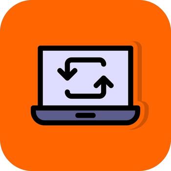 diseño de icono de vector de sincronización de datos