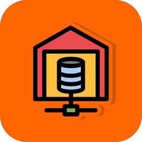 Data Warehouse Vector Icon Design