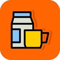 Coffee Milk Vector Icon Design