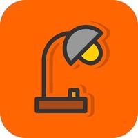 Desk Lamp Vector Icon Design