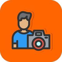 Cameraman Vector Icon Design