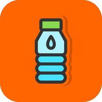 Water Flask Vector Icon Design