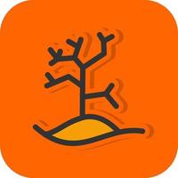 Dry Tree Vector Icon Design