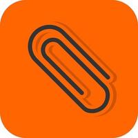 Paper Clip Vector Icon Design