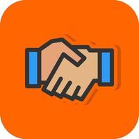 Game Handshake Vector Icon Design