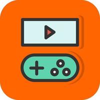 Game Streaming Vector Icon Design