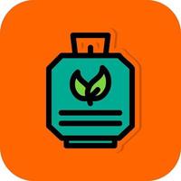 Biogas Cylinder Vector Icon Design