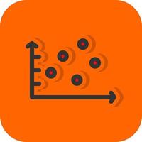 Scatter Graph Vector Icon Design