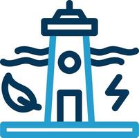 Tidal Power Vector Icon Design
