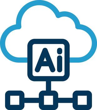 Cloud Based Architecture Vector Icon Design