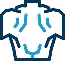 Back Muscle Vector Icon Design