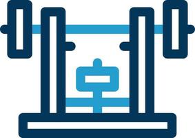 Bench Press Vector Icon Design