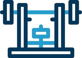 Bench Press Vector Icon Design