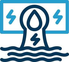 Hydroelectricity Vector Icon Design