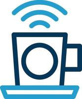 café wifi vector icono diseño