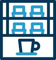 Cafe Showcase Vector Icon Design