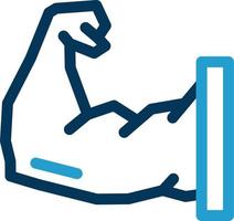 Arm Muscle Vector Icon Design