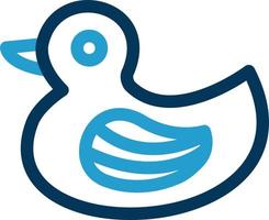 Rubber Duck Vector Icon Design