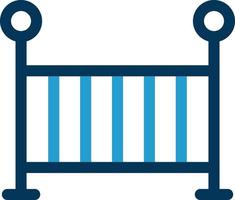 Baby Crib Vector Icon Design
