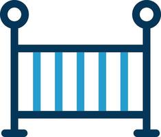 Baby Crib Vector Icon Design