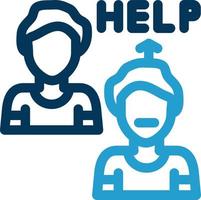 Ask For Help Vector Icon Design